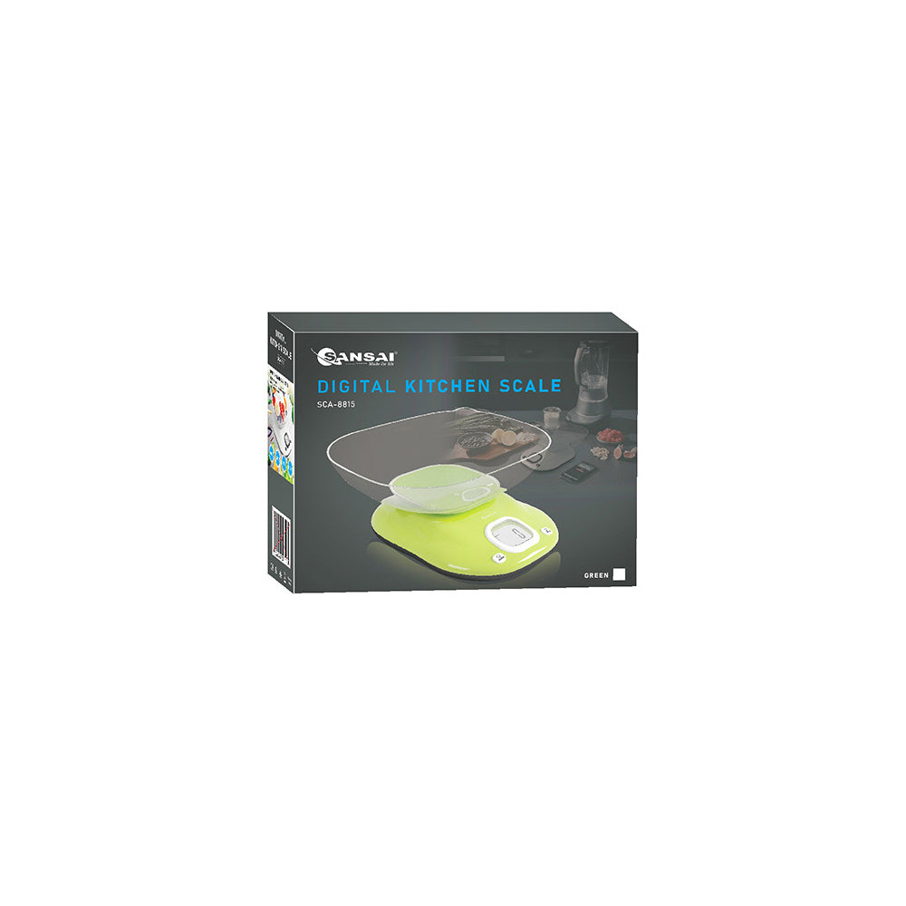 Sansai Digital LCD LED Kitchen Food Weigh Scale w/ Bowl 21x23cm Assorted — image 3