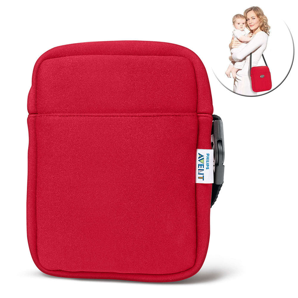 Avent Neoprene ThermaBag Warmer Baby Bottle Insulated/Thermo Bag Black/Red (2 Pieces) — image 2