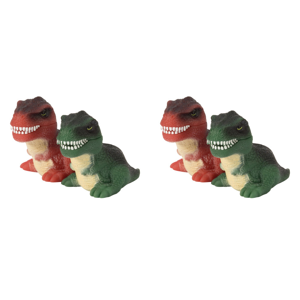 Schylling Dino Bites Squeeze Roaring Kids/Children Fun Play Toy 9cm Asst 3y+ (2 Pack)