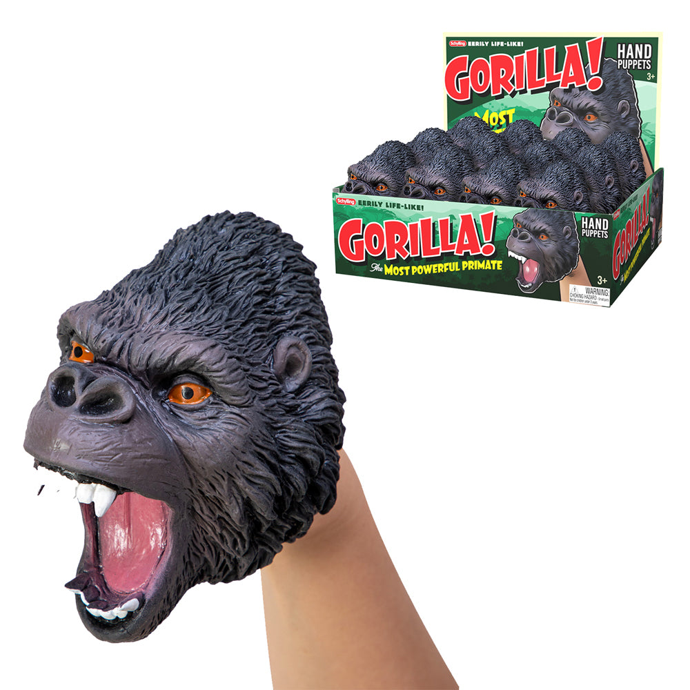 Schylling Gorilla Hand Puppet Kids/Children Pretend Play Sensory 15cm Toy 3y+ — image 2