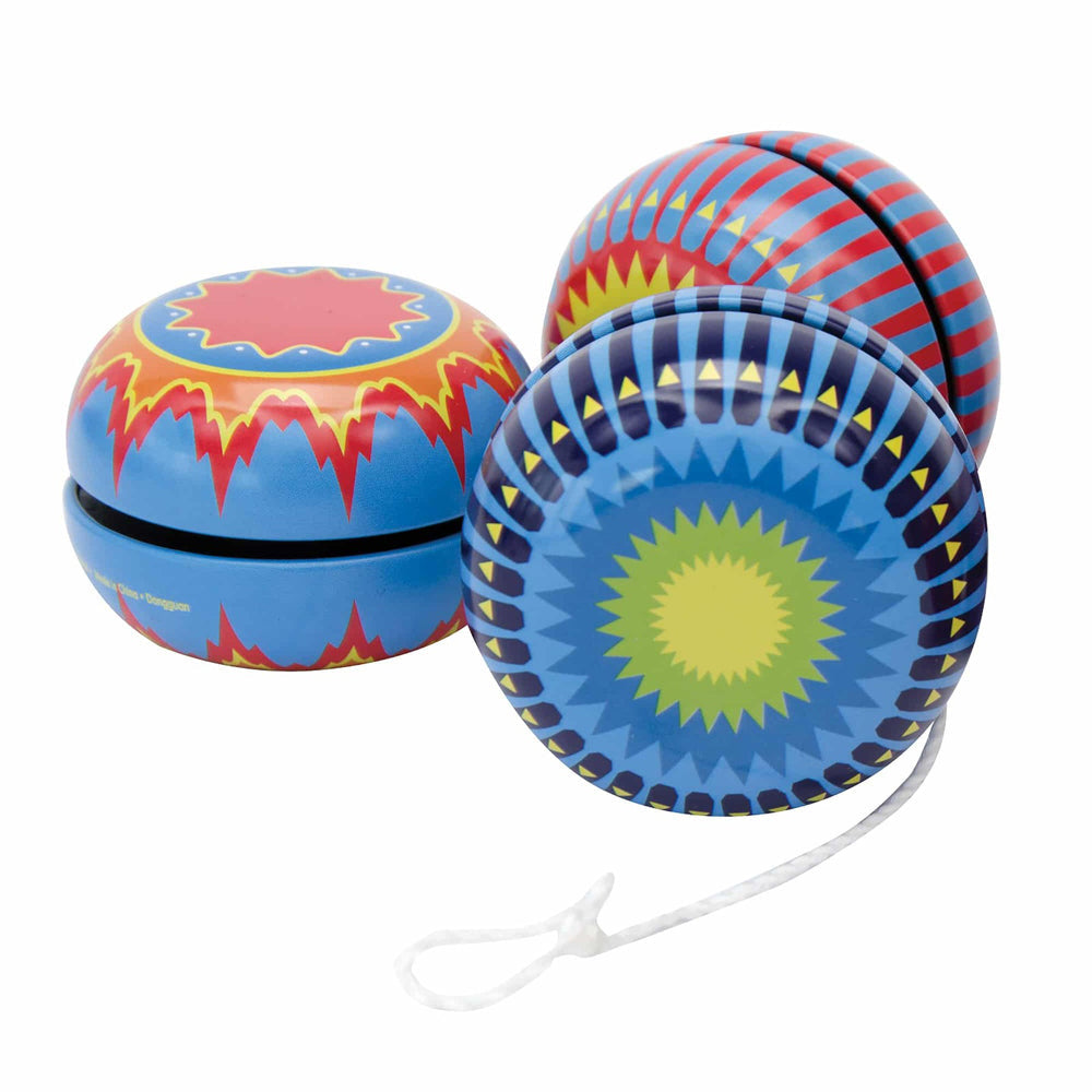 Schylling Tin Yo-Yo Kids/Children Classic Sensory Fun Play Toy 5cm Assort 3y+