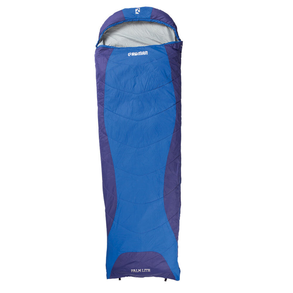Roman Palm I Single Sleeping Bag +15C Outdoor Camping/Hiking Ultramarine Blue