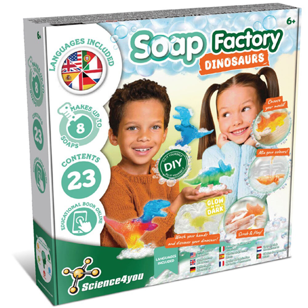 Science4you Science 4 You Soap Factory Dinosaurs Educational Kids Craft Art Kit 8y+