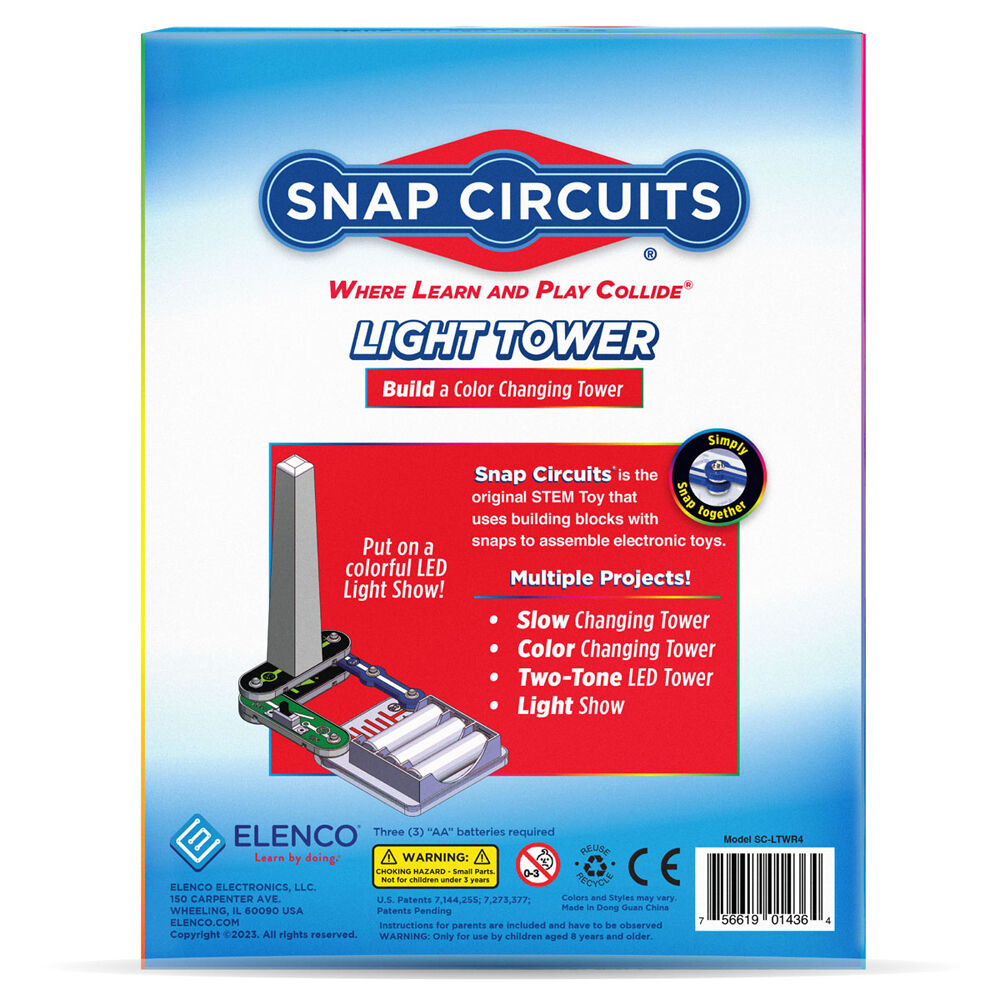 Snap Circuits Colour Changing Light Tower STEM Build Kids Educational Toy 8y+ — image 3