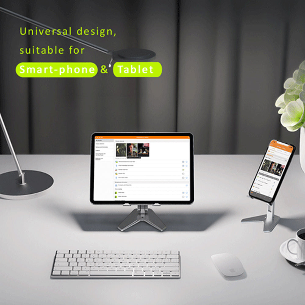 Sansai Aluminium Alloy Table Tablet & Phone Stand/Mount f/ Up to 1.5kg Grey — image 2