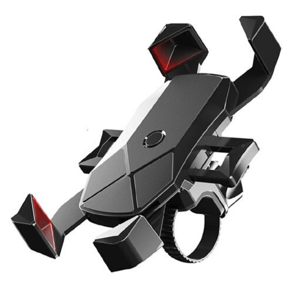Sansai Bike Handlebar Plastic Mount/Holder Cradle Stand for Mobile Phone BLK (2 Pack) — image 2