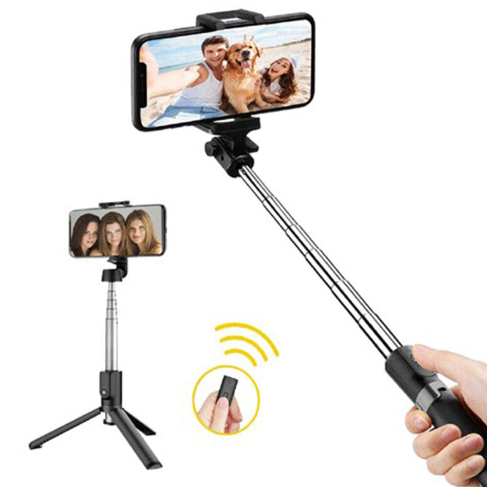 Sansai Portable Pocket Wireless Bluetooth Selfie Stick/Tripod w/ Remote Control — image 2
