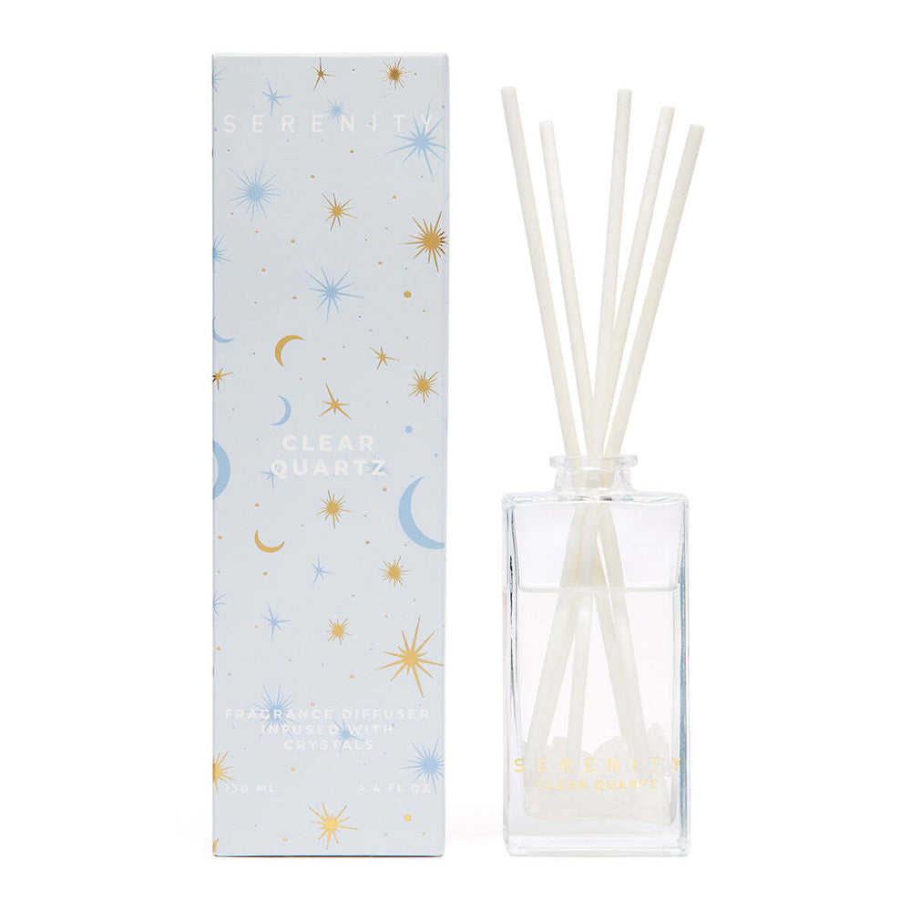 Serenity 130ml Reed Diffuser Scented Home Fragrance/Aroma Crystal Clear Quartz