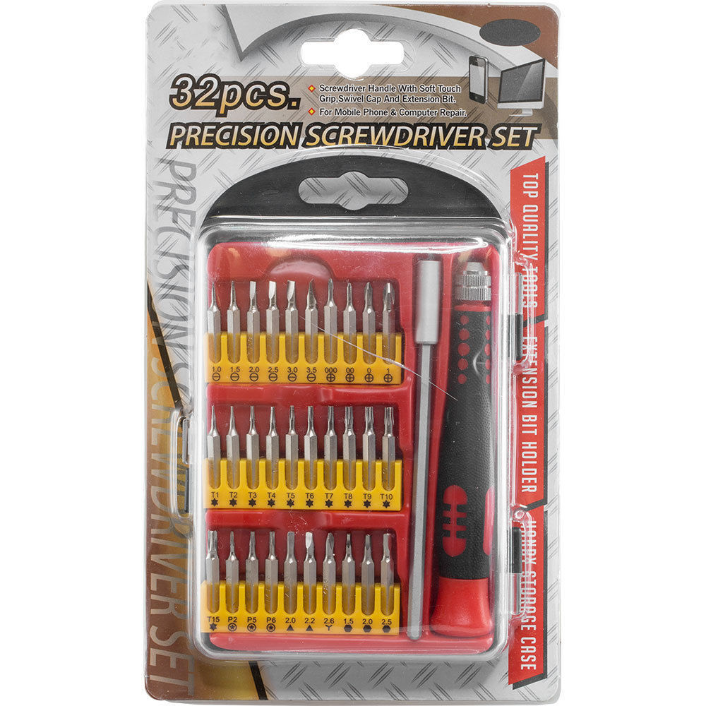 Doss 32pc Precision Screwdriver w/ Bits Set for Electronic/Watch/Glasses Repair — image 3