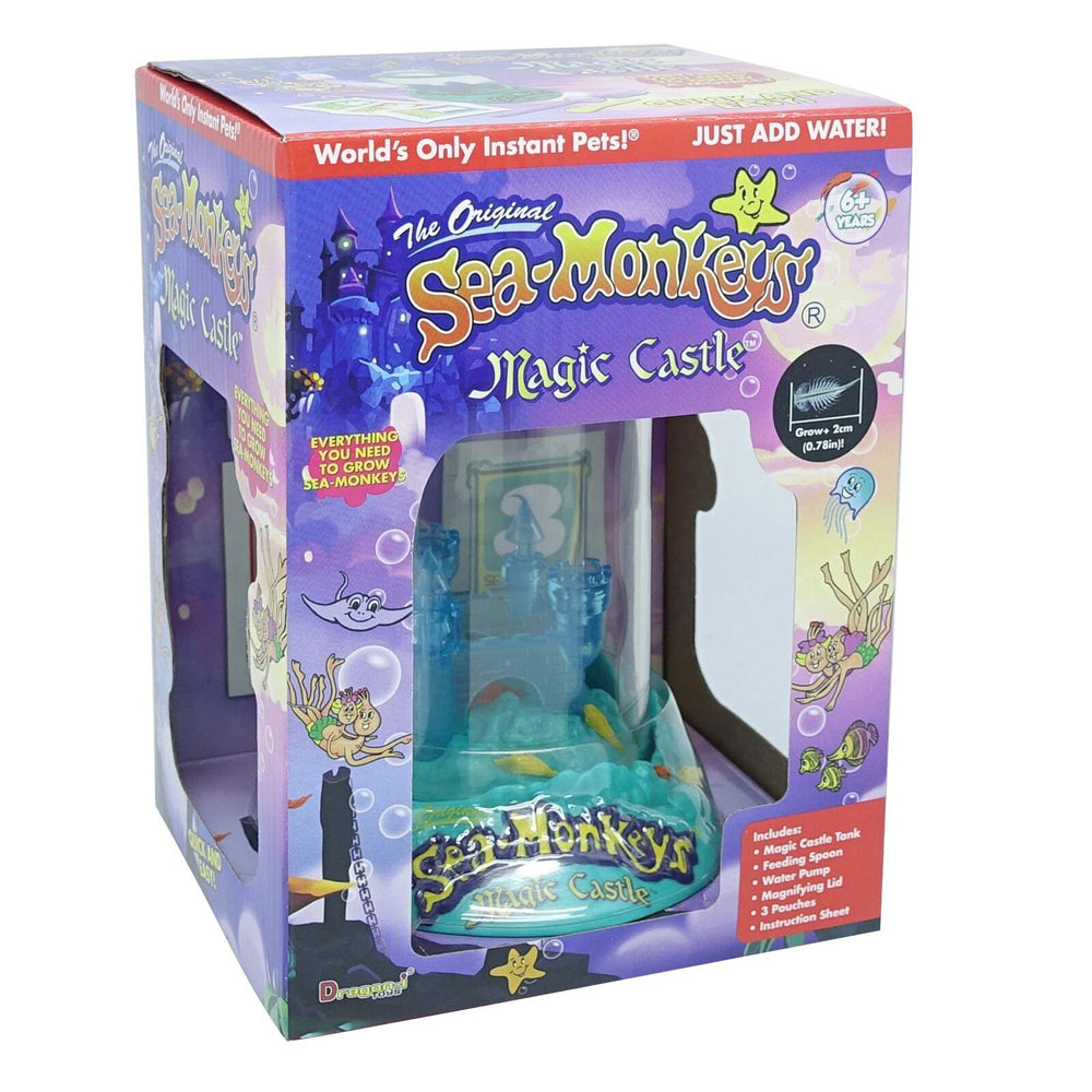 The Original Sea-Monkeys 14cm Magic Castle Hatch/Grow Pet Kids Fun Toy Kit 6y+