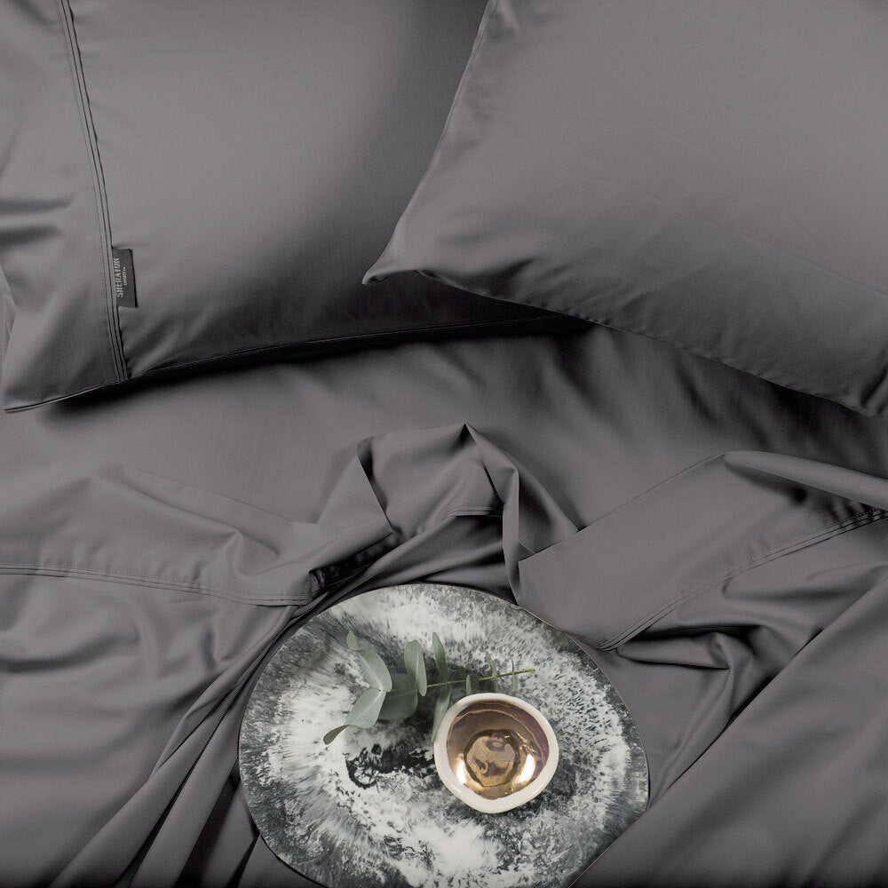 Sheraton Luxury Bamboo Cotton Single Bed Fitted Sheet Set w/ Pillowcase Iron — image 2