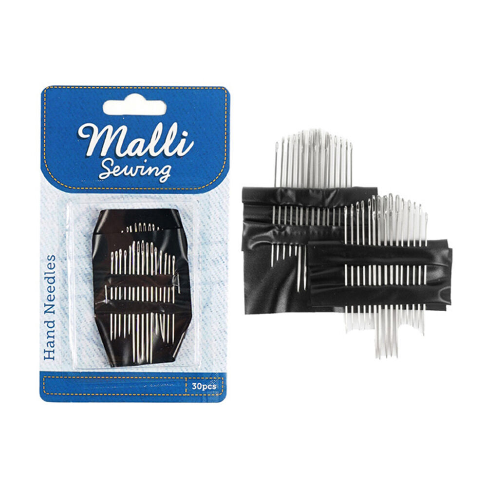 Malli 30pc Malli Sewing Metal Sewing/Tailoring Hand Needles Silver Assorted Sizes (6 Pack) — image 3