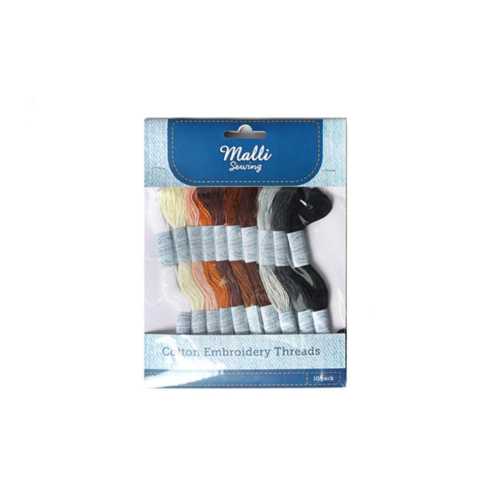Malli Sewing Cotton Soft Floss Coloured DIY Embroidery/Sewing Thread/String