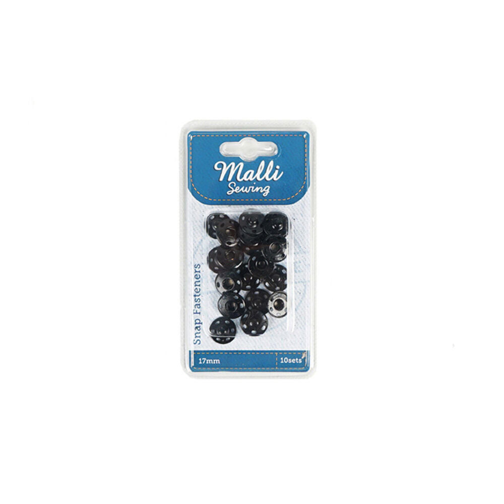 Malli Sewing 10-Sets Iron Snap Fasteners 17mm - Assorted (12 Pack) — image 2