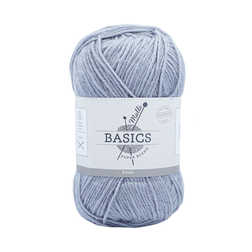 Malli 16x9cm Koala Super Blend Basic Crochet Knitting Yarn 8ply 100g