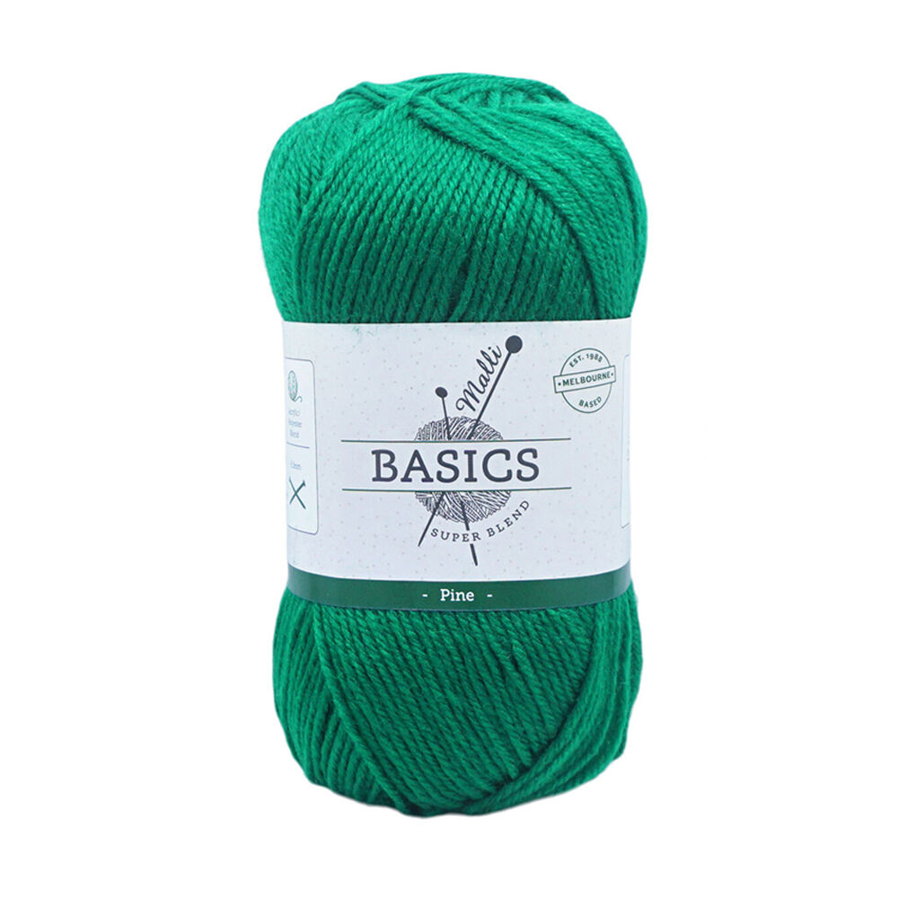 Malli 16x9cm Pine Super Blend Basic Crochet Knitting Yarn 8ply 100g