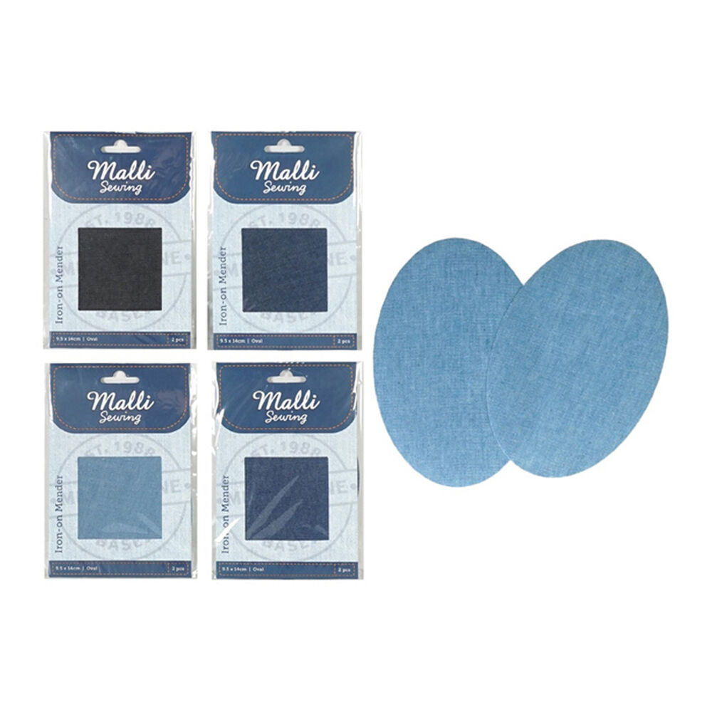 Malli Sewing Assorted Iron On Mender Denim Repair Patches — image 2