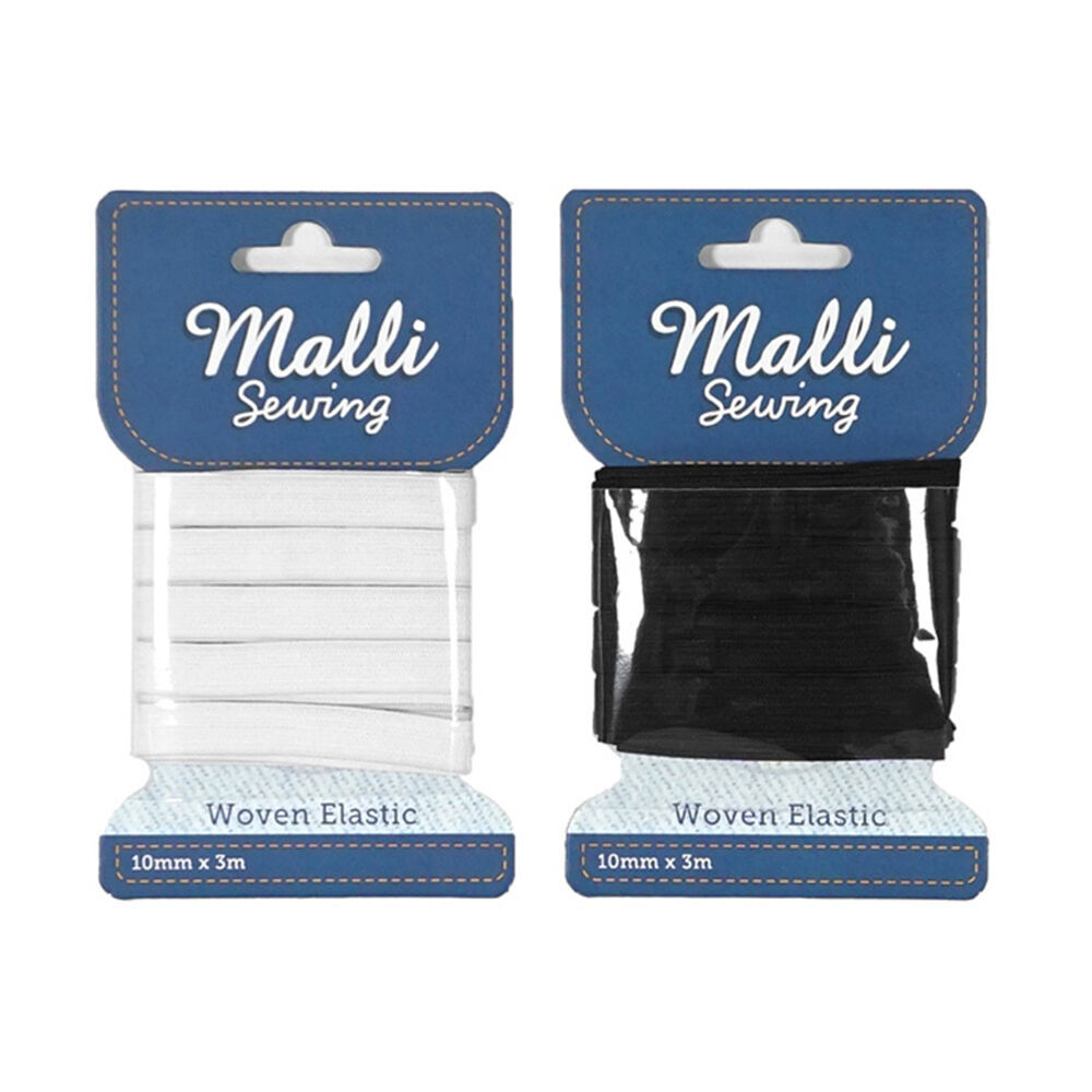 Malli Sewing Soft Elastic Band Cord 10mm x 3M - Assorted (6 Pack) — image 3