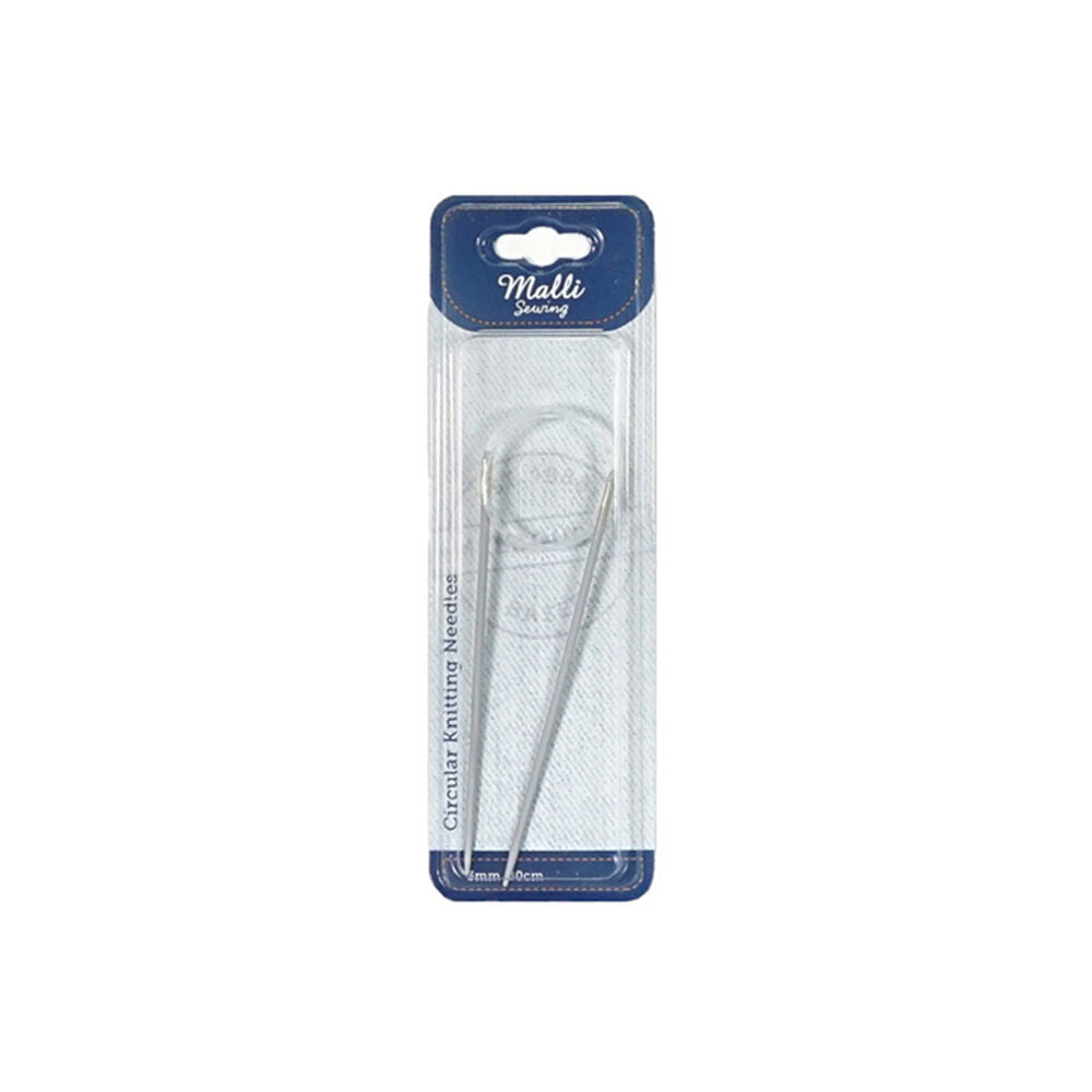 Malli Aluminium/Plastic Circular Knitting Needles Yarn Tool 3mm Grey (6 Pack) — image 3