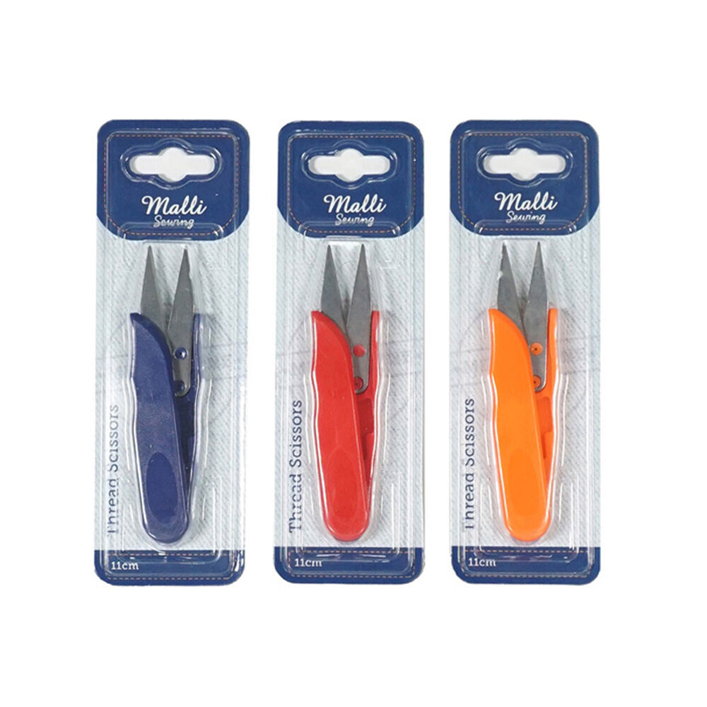 Malli Sewing Steel/Plastic Thread Snipping Scissors 11cm - Assorted (6 Pack) — image 3