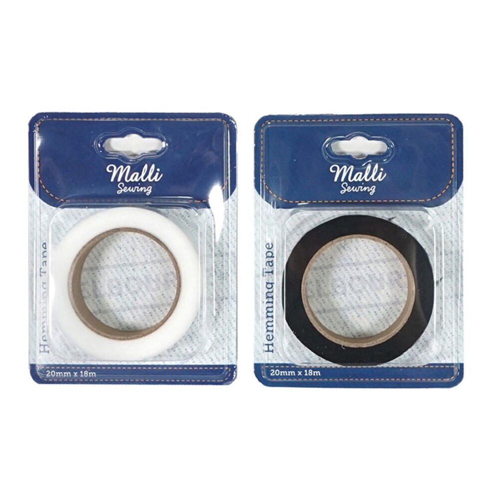 Malli Sewing Hemming DIY Adhesive Sewing Fastening Tape 20mm x 18M Assorted (12 Pack) — image 3
