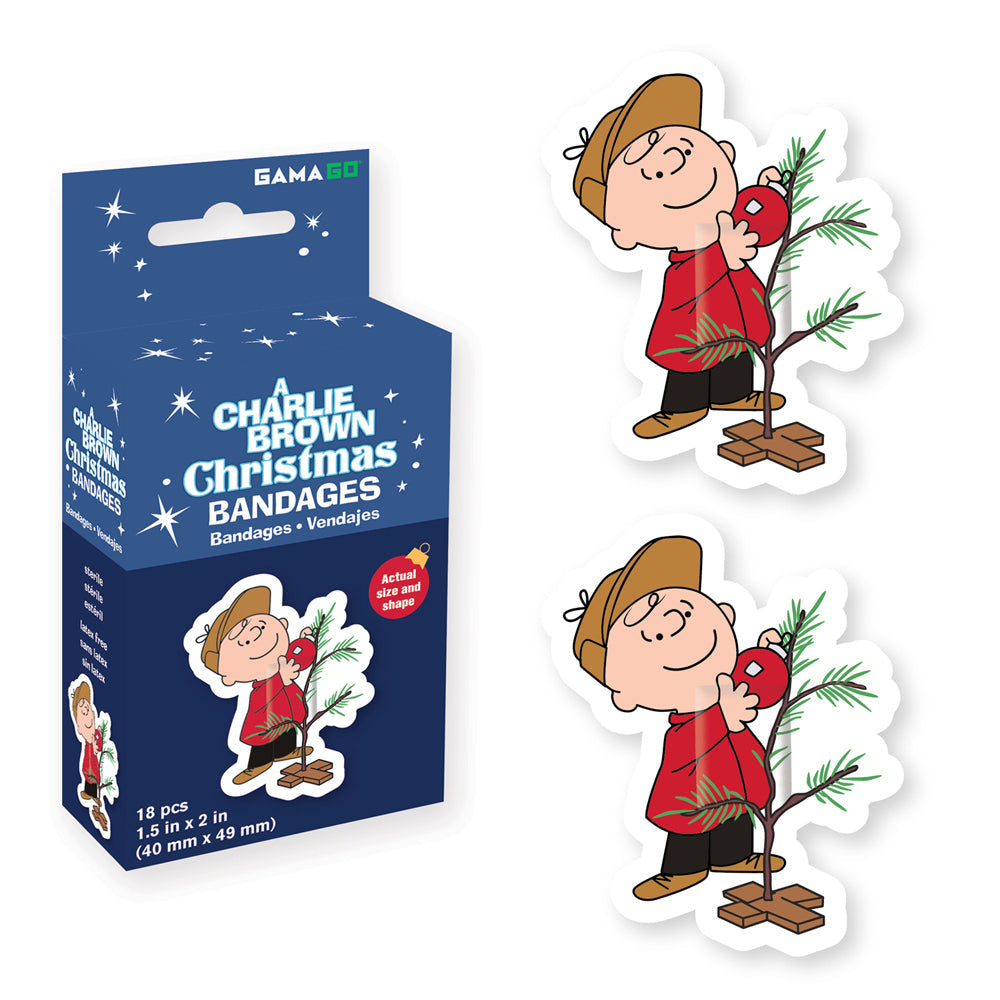 Gamago Charlie Brown Christmas Bandages Kids/Children Band Aid 4x4.9cm (36 Pieces)