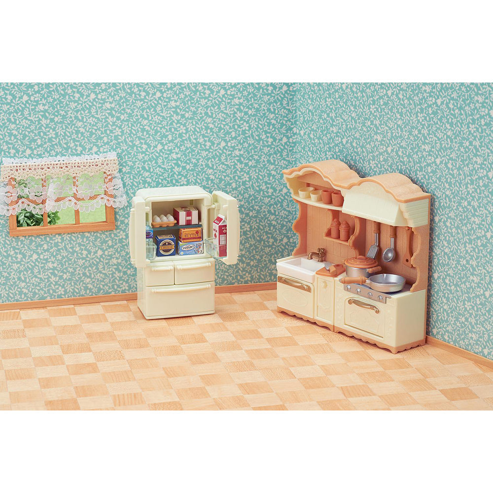 Sylvanian Families Kitchen Play Playset Kids Dollhouse/Miniature Toy 3+ (35 Pieces)