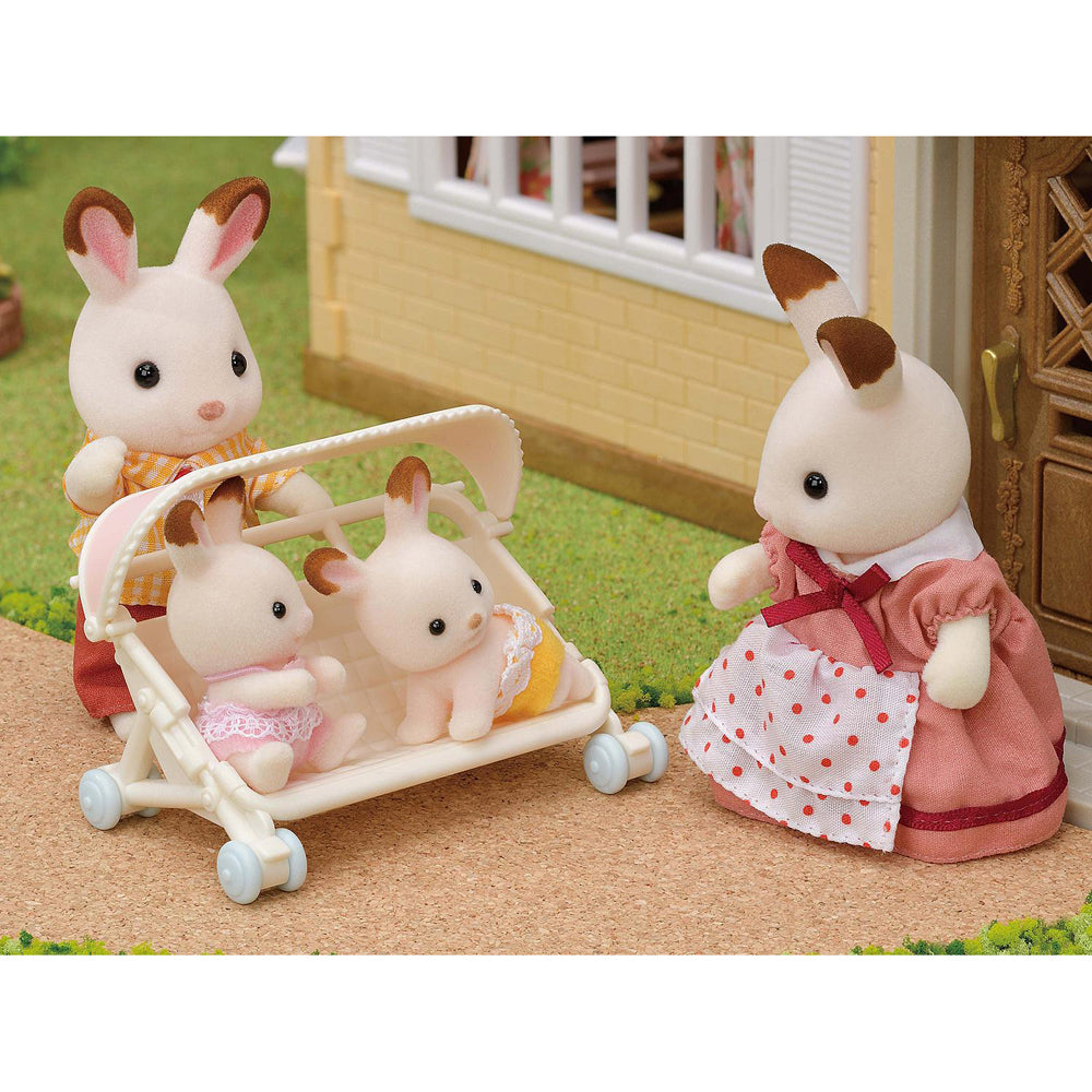 Sylvanian Families Triplets Stroller Dollhouse Accessory Kids Play Toy 3+ (4 Pieces) — image 3