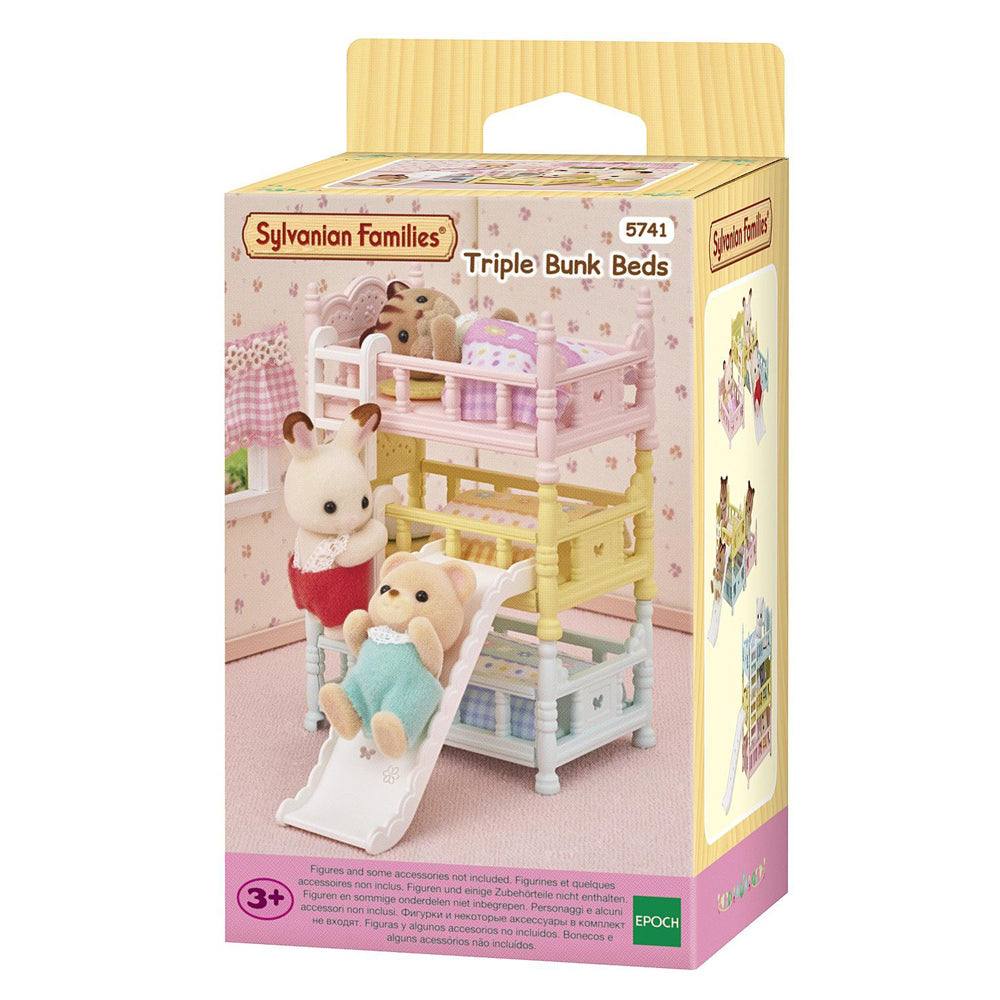 Sylvanian Families Triple Bunk Beds Dollhouse Accessory Kids Play Toy 3+ (10 Pieces) — image 2