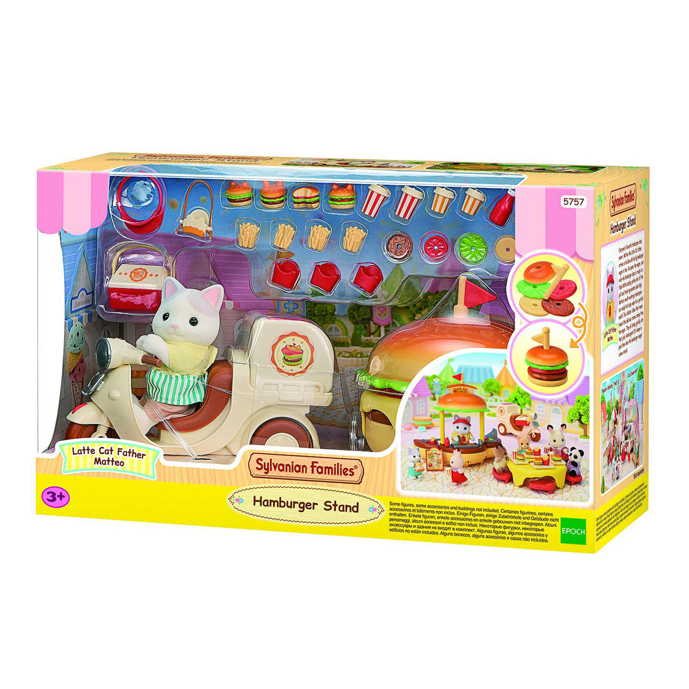 Sylvanian Families Hamburger Stand Pretend Shop Miniature Figure Toy Set 3y+ — image 6