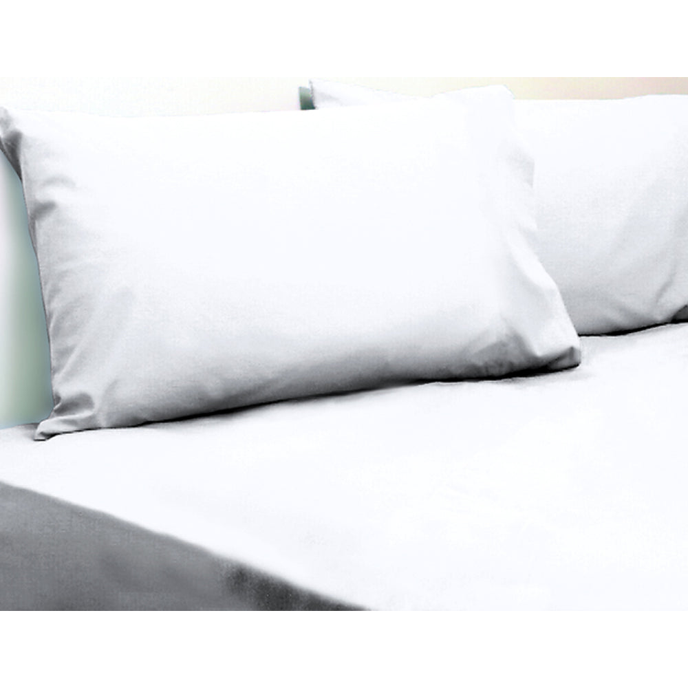 Jason Commercial Single X-Long Bed Crisp Fitted Sheet 91x203cm White 160GSM