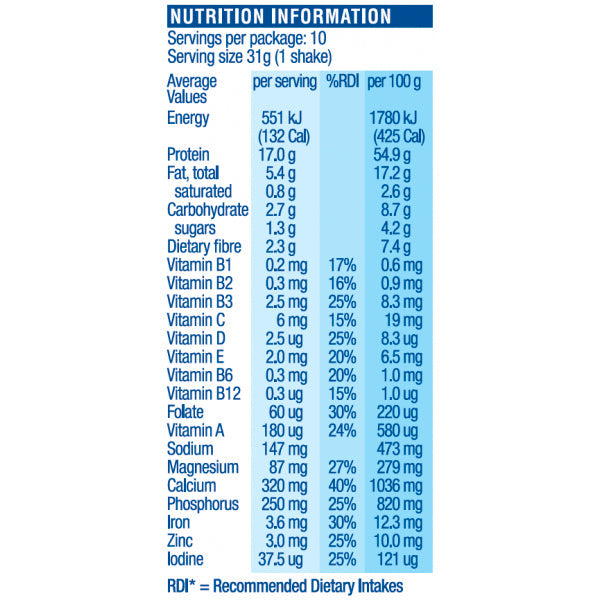 Atkins Low Carbs/Sugar 310g Advantage Diet Protein Shake Powder Mix Vanilla — image 3