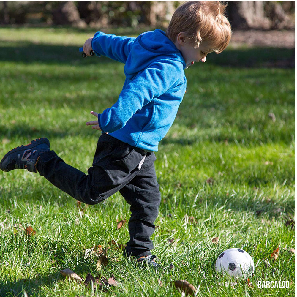 Barcaloo Hybrid Portable Kids Toy Soccer Goal Set w/Hockey Sticks/Balls 3y+ — image 4