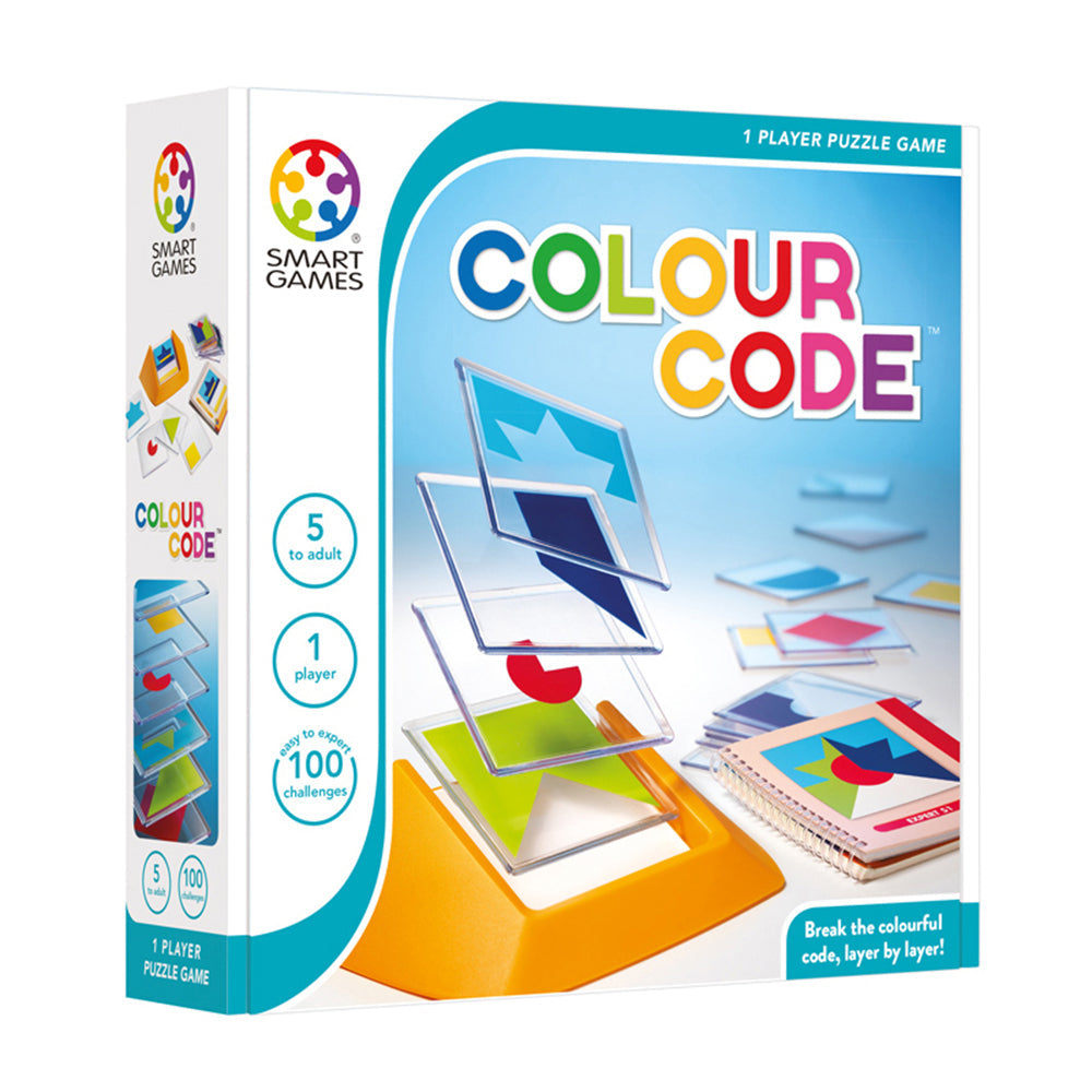 Smart Games Colour Code 1 Player Fun Puzzle Shape Logic Game Kids/Adult 5y+