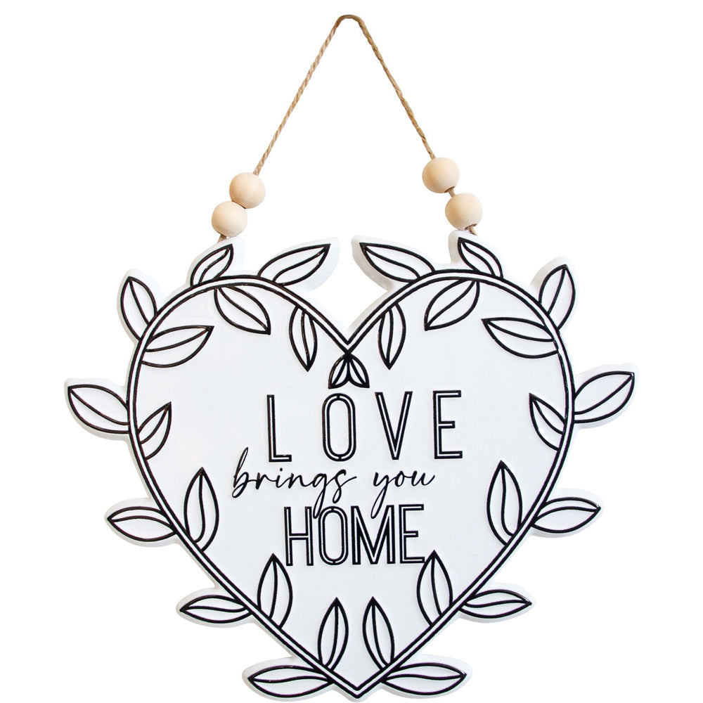 LVD Sign Love Home Decorative Hanging Home/Lounge Decor Wall Art 23x18cm