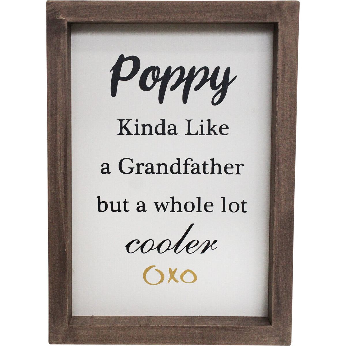 LVD 21cm MDF Poppy Kinda Like Sign Wall Hanging Home Decor Plaque Shelf Display