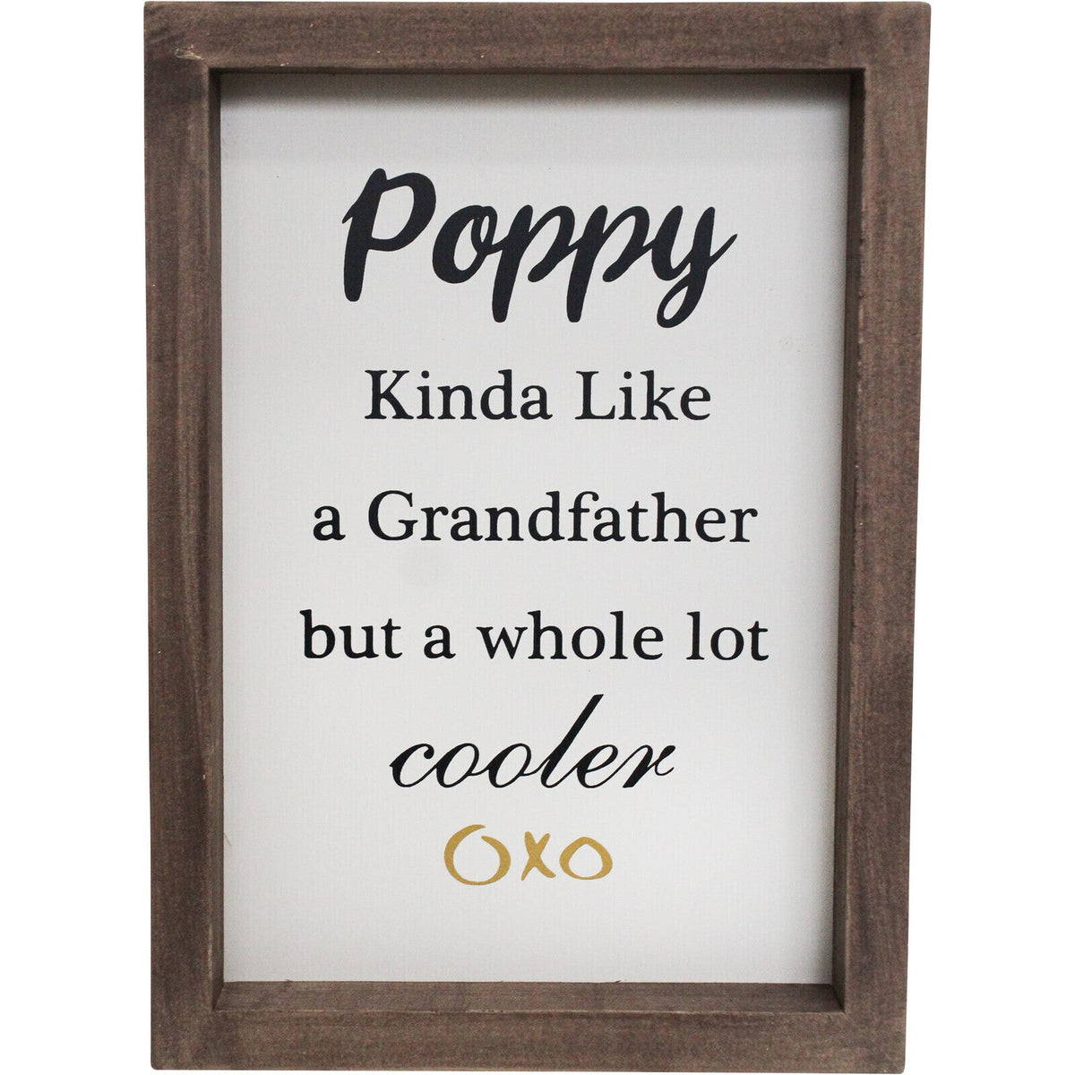 LVD 21cm MDF Poppy Kinda Like Sign Wall Hanging Home Decor Shelf Display (2 Pack) — image 2
