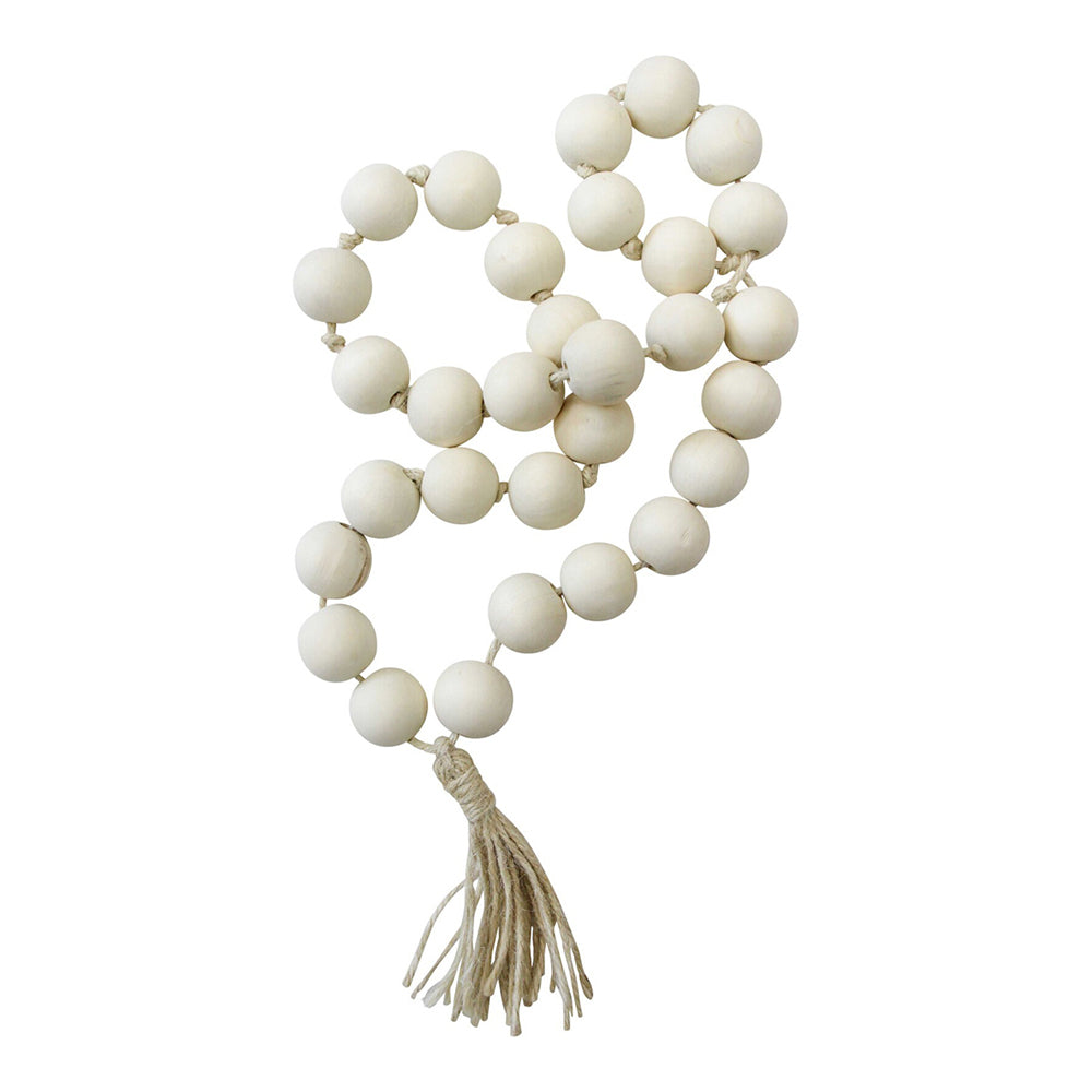 LVD Wood/Jute 62cm Jumbo Tassel Bead Home/Office Decorative Charm Ornament Natural