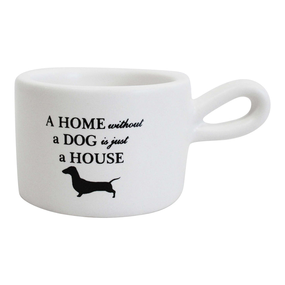 LVD Ceramic House Dog 8cm Tealight Candle Holder Home Tabletop/Desk Room Decor White — image 2