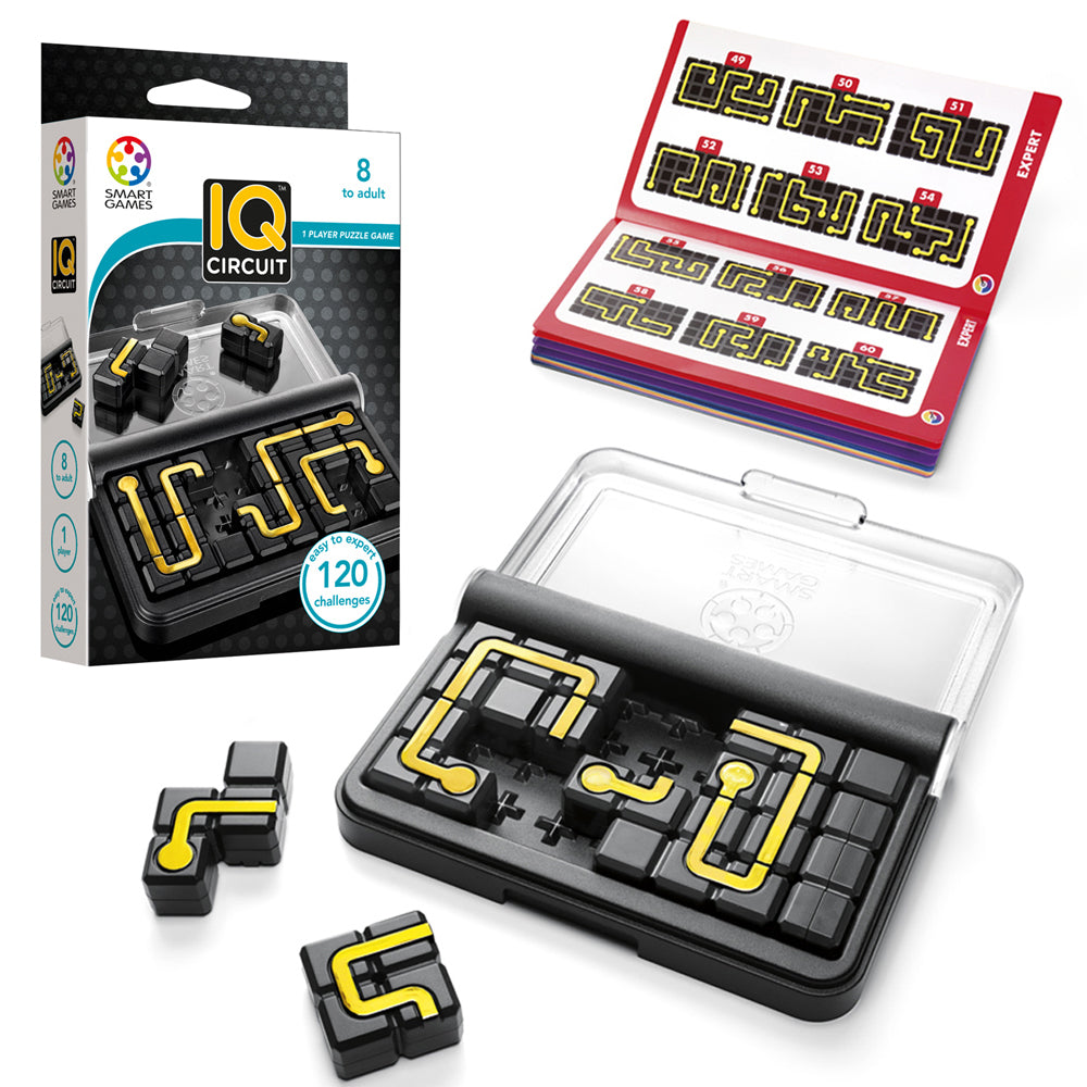 Smart Games IQ Circuit 1 Player Fun Puzzle Logic Brain Game Board Kids/Adult 8y+