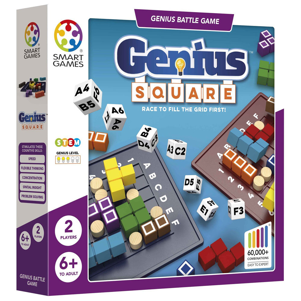 Smart Games Genius Square 1-2 Player Kids/Children Fun Play Toy Puzzle Game 6y+