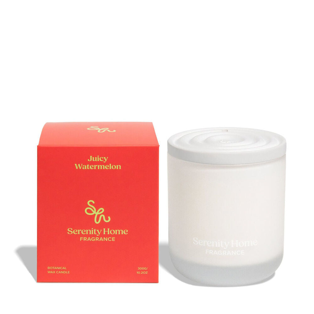 Serenity 300g Refreshing Juicy Watermelon Scent Home Fragrance Candle Jar
