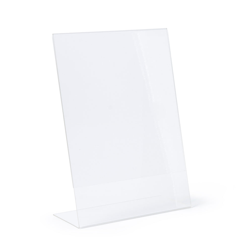 Sandleford A5 Slanted 21cm Menu/Sign Holder Portrait Acrylic Display Stand Clear — image 2