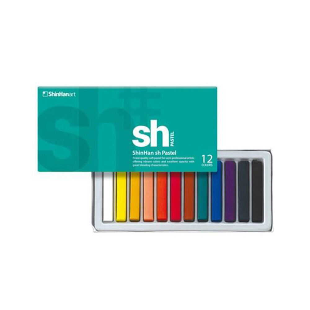 Shinhan Soft Artists Blendable Pastels Set Multi-Coloured Assorted (12 Pieces)