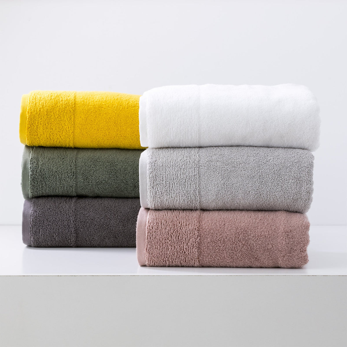 Renee Taylor Aireys Hand/Face Bath/Towel Set Zero Twist Cotton 650 GSM Spice (7 Pieces) — image 2