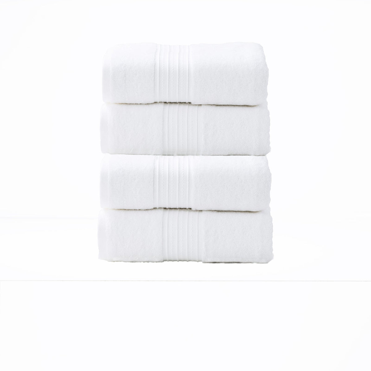 Renee Taylor Brentwood Toilet/Bath Towel Low Twist 650 GSM Cotton Bright (4 Pieces)