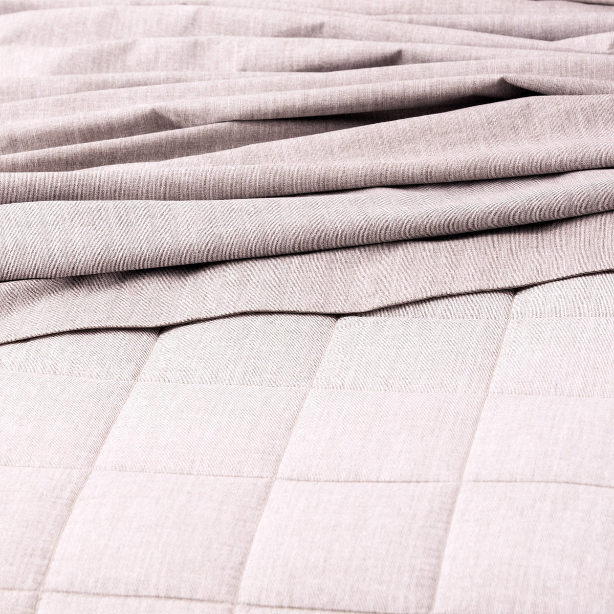 Park Avenue Paradis King Bed Quilt Cover Washed Chambray Quilted Cotton Plum — image 2
