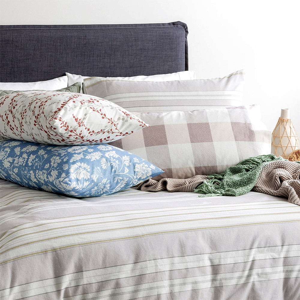 Park Avenue 175GSM Cotton Flannelette Queen Bed Quilt Cover Set Buffalo Checks — image 4