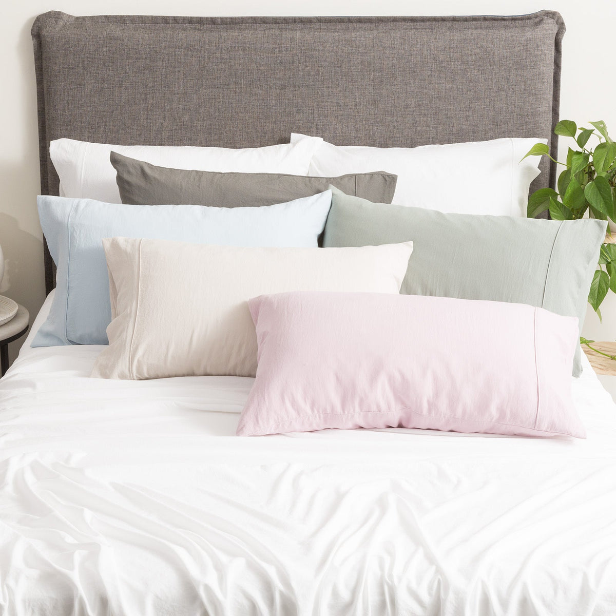 Ddecor Home King Single Microfiber Bed Sheet w/ Pillowcase Set VNT Washed Sand — image 3
