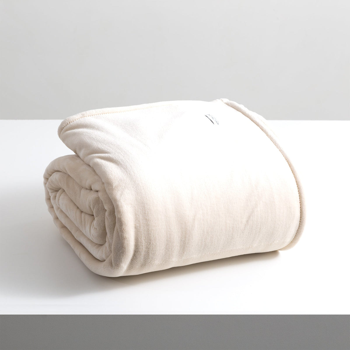 Renee Taylor Plush Queen/King Blanket/Duvet 380GSM Ultra Soft Velvet — Stone